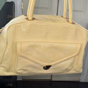GoldenBleu Patent Leather Handbag